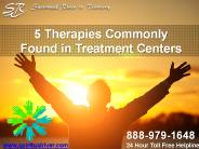 5 Therapies Commonly Found in Treatment Centers
