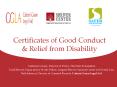 Certificates of Good Conduct PowerPoint PPT Presentation