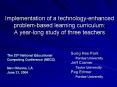 Implementation of a technology-enhanced problem-based learning curriculum: A year-long study of three teachers PowerPoint PPT Presentation