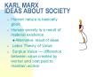 KARL MARX IDEAS ABOUT SOCIETY PowerPoint PPT Presentation