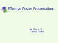 Effective Poster Presentations PowerPoint PPT Presentation