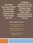 Drafting Durable Powers of Attorney for the New Florida Law - With Forms 5:00 p.m. PowerPoint PPT Presentation