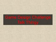 Game Design Challenge