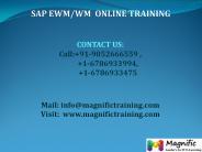 sap ewm/wm online training
