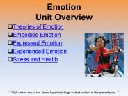 Emotion Unit Overview