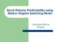 Stock Returns Predictability using Markov Regime Switching Model PowerPoint PPT Presentation