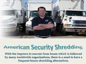 Residential Shredding Services