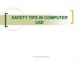 SAFETY TIPS IN COMPUTER USE PowerPoint PPT Presentation
