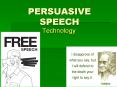PERSUASIVE SPEECH PowerPoint PPT Presentation