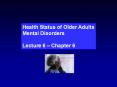 Health Status of Older Adults PowerPoint PPT Presentation