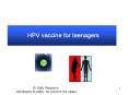 HPV vaccine for teenagers PowerPoint PPT Presentation