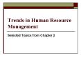 Trends in Human Resource Management PowerPoint PPT Presentation