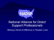 National Alliance for Direct Support Professionals