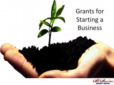 Grants for Starting a Business