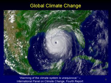 Global Climate Change