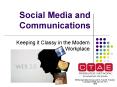 Social Media and Communications PowerPoint PPT Presentation