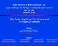 ABA Section of International Law Legal Challenges for Foreign Investment in Latin America May 8-9, 2008  S PowerPoint PPT Presentation