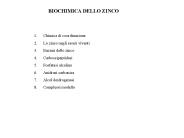 BIOCHIMICA DELLO ZINCO