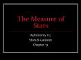 The Measure of Stars PowerPoint PPT Presentation
