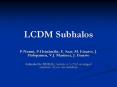 LCDM Subhalos PowerPoint PPT Presentation