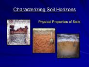 Characterizing Soil Horizons