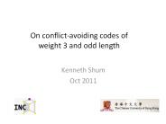 On conflict-avoiding codes of weight 3 and odd length