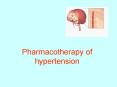 Pharmacotherapy of hypertension PowerPoint PPT Presentation