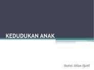KEDUDUKAN ANAK