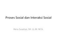 Proses Sosial dan Interaksi Sosial