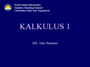 KALKULUS 1 Alb. Joko Santoso