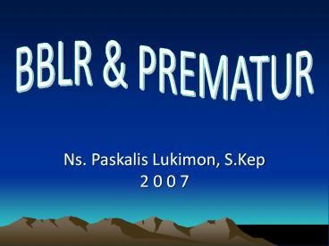 Ns. Paskalis Lukimon, S.Kep