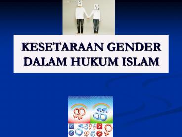 KESETARAAN GENDER DALAM HUKUM ISLAM
