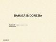 BAHASA INDONESIA PowerPoint PPT Presentation