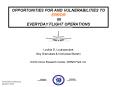 OPPORTUNITIES FOR AND VULNERABILITIES TO ERROR IN  EVERYDAY FLIGHT OPERATIONS PowerPoint PPT Presentation