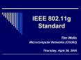 IEEE 802.11g Standard PowerPoint PPT Presentation