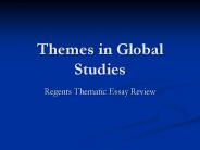 Themes in Global Studies