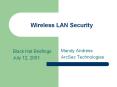 Wireless LAN Security PowerPoint PPT Presentation