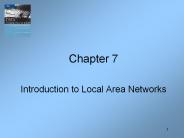 Introduction to Local Area Networks