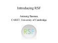 Introducing RSF PowerPoint PPT Presentation