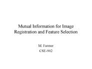 Mutual Information for Image Registration and Feature Selection