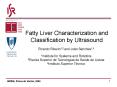 Fatty Liver Characterization and Classification by Ultrasound PowerPoint PPT Presentation
