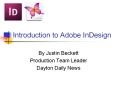 Introduction to Adobe InDesign PowerPoint PPT Presentation