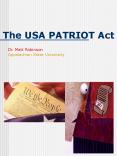 The USA PATRIOT Act PowerPoint PPT Presentation