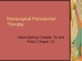 Nonsurgical Periodontal Therapy PowerPoint PPT Presentation