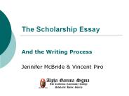 The Scholarship Essay