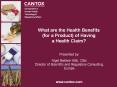 What are the Health Benefits (for a Product) of Having a Health Claim? PowerPoint PPT Presentation