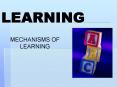 LEARNING PowerPoint PPT Presentation