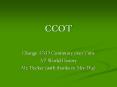 CCOT PowerPoint PPT Presentation