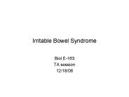 Irritable Bowel Syndrome