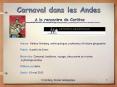 Carnaval dans les Andes A la rencontre de Carlitos PowerPoint PPT Presentation